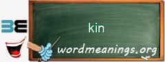 WordMeaning blackboard for kin